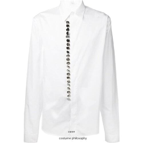 Fashion designers mens shirts are loose and casual. S-6XL