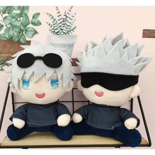 18cm Anime Jujutsu Kaisen Gojo Satoru Plush Toys Soft Stuffed Dolls For Kid Birthday Gift