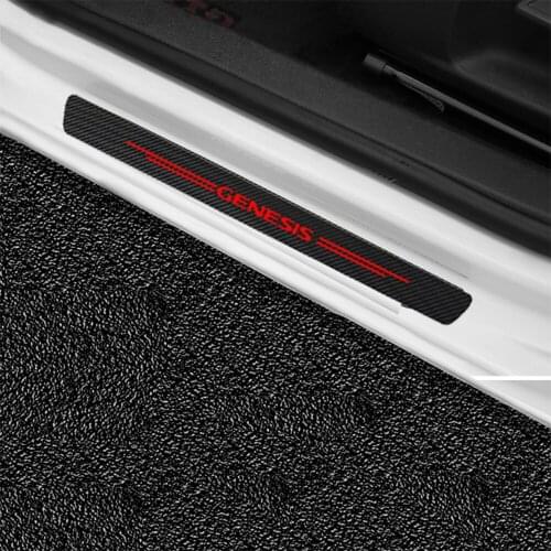 4pcs Carbon Fiber Car Door Sticker For Hyundai i10 i20 i30 i40 ix35 TUCSON Elantra SONATA GENESIS SOLARIS VEOSTER TRITON ACCENT