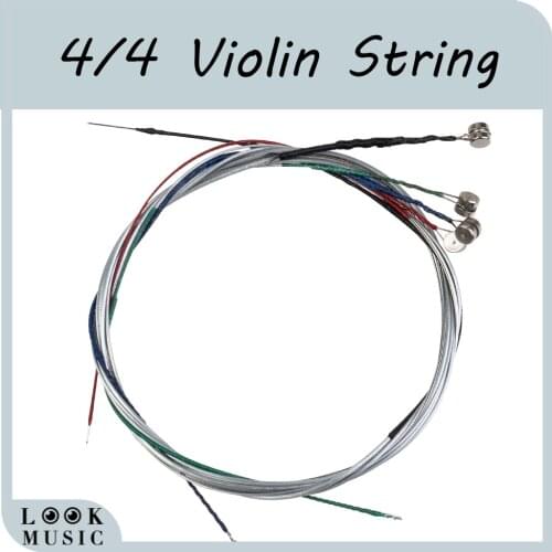 NAOMI-4pcs/set Violin Strings E-A-D-G Steel+Nickel Wire 4/4 Violin String Set
