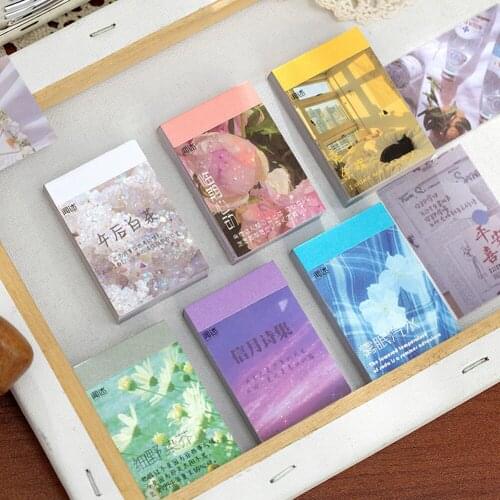 Natural Scenery Flower Stripe Stickers Life Excerpt Series DIY Diary Scrapbooking Decoration Retro Stationery Journaling Sticker