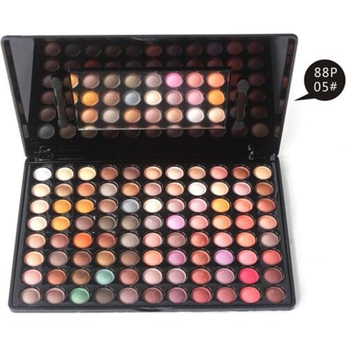 Professional 88 Color Makeup Eye Shadow Palette Private Label Delicate Shimmer Metallic Wind Earth Color Combination Eyeshadow