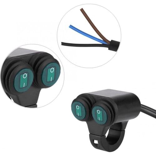 Motorcycle switch 22mm Universal Motorcycle Handlebar Headlight Brake Fog Lights Horn Dual Control Button Switch