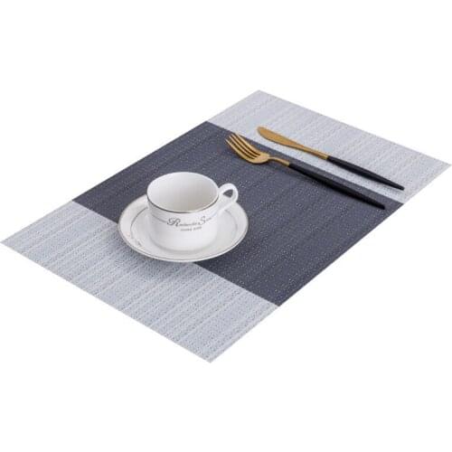 Hotel Restaurant PVC Mat Western-style Food Pad Non-slip Waterproof Heat Insulation Placemat Home Kitchen Professional Placemat