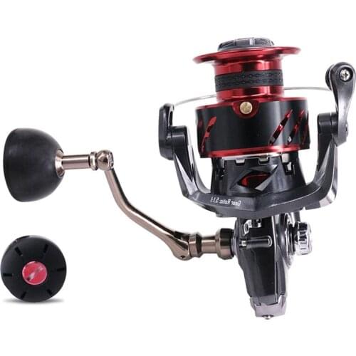 Stainless Steel Anti-corrosion Spinning Fishing Reel Metal Front Drag Handle Spool SK2000-6000 Saltwater Feeder Sea Lure Wheel