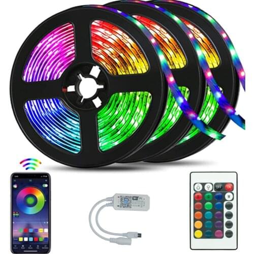 Bedroom LED light 49 feet (approximately 15 meters) with remote application control route is suitable for party home decoration