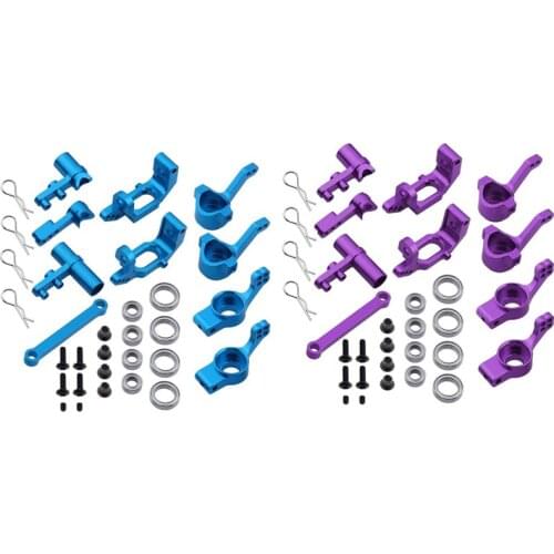 Aluminum Alloy Steering Knuckle Hub Carrier Servo Saver Upgrade Parts for RC HSP 1/10 Redcat Volcano EPX