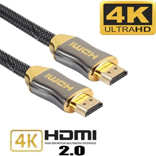0.5M 1.5M 3M 5M 10M 15M 4K 60Hz HDMI-compatibl Cable High Speed 2.0 Golden Plated Connection Cable Cord For UHD FHD Xbox PS3 PS4