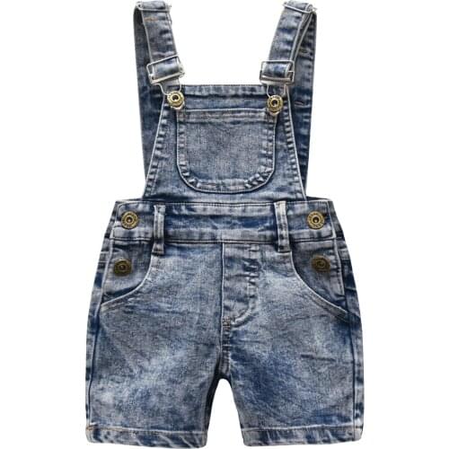 0-6Yrs Baby Clothing Boys Girls Jeans Overalls Shorts Toddler Infant Denim Rompers Cute Bebe Pants Summer Bib Clothes