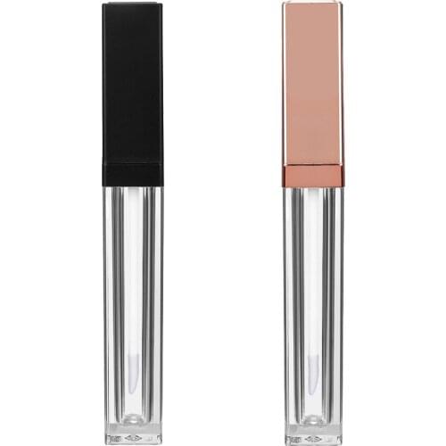 1pcs 5ml Empty Lip Gloss Tube Black Pink With Cap Diy Plastic Lip Glaze Tube Beauty Makeup Tools H85619