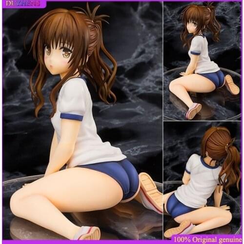 100% Original genuine To LOVE Ru Yuuki Mikan sitting position Action Figure Anime Figure Model Toys Figure Collection Doll Gift