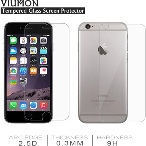 2Pcs Front Back Screen Protector for iPhone 5s 5c SE 4 4s 6 s 7 Plus Tempered Glass for iPhone 7 6 6s Plus Protective Glass Film