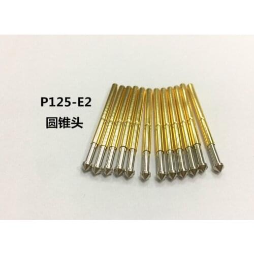 PCB test fixture accessories P125-E (2.5MM cone) spring test probe 2.0MM thimble 100pieces
