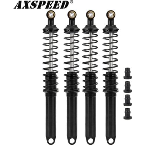 AXSPEED 4pcs/set 90mm 100mm 110mm 120mm Black Aluminum Shock Absorber For Traxxas TRX-4 Wraith SCX10 D90 RC Crawler