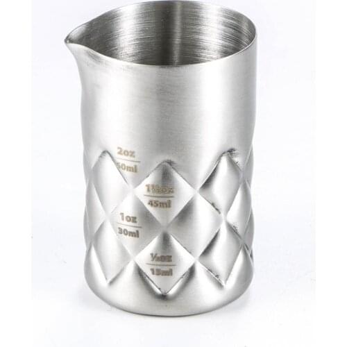 2oz Checked Cocktail Mixing Glass Stirring Drinks Mixer Party Bartender Tool