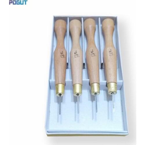 Free Shipping, 4Pcs Woodpecker Dry Hand Wood Carving Tools Chip Detail Chisel set Knives tool