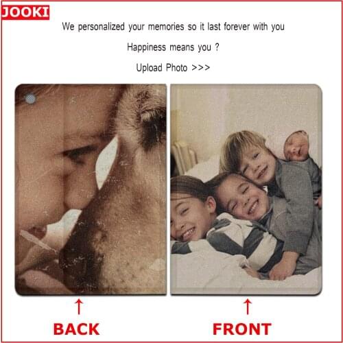 Cover Case for iPad Mini 1 2 3 PU Leather Silicone tablet case for iPad Mini 4 5 2019 Personalized Retro Photo Leather Book