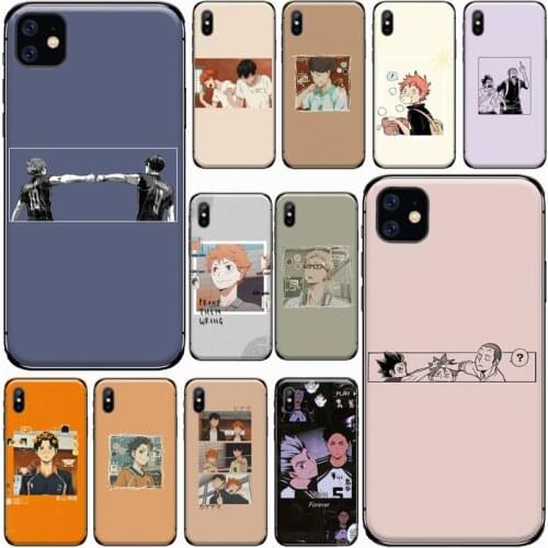 Haikyuu volleyball Japan anime art Phone Case for iPhone 11 12 pro XS MAX 8 7 6 6S Plus X 5S SE 2020 XR Luxury brand shell