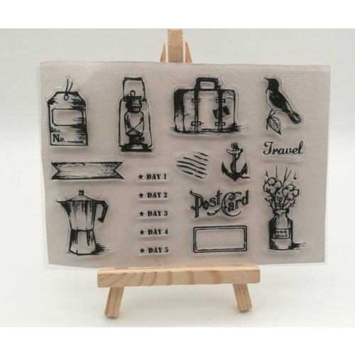 Travel Transparent stencil for DIY Scrapbooking/Card Making/Kids Christmas Fun Decoration Supplies