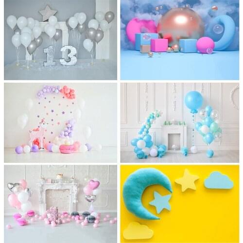 SHUOZHIKE Birthday Photography Backdrops 1st Baby Newborn Portrait Photo Background Party Studio Photocalls 2021318ET-16