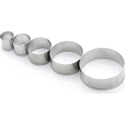 Cake Cookie Mould Cutter Round Circle Shape Stainless Steel DIY Fondant Mold Tools Kitchen Gadgets And Accessories Tools