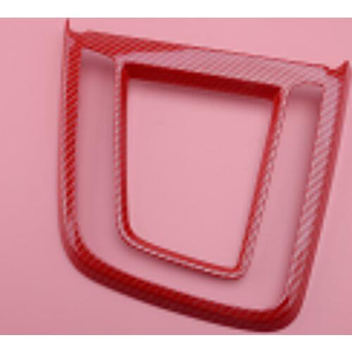 CITALL Carbon Fiber Style Console Gear Shift Box Control Panel Cover Trim Fit for Hyundai Elantra 2017 2018 2019 2020 LHD