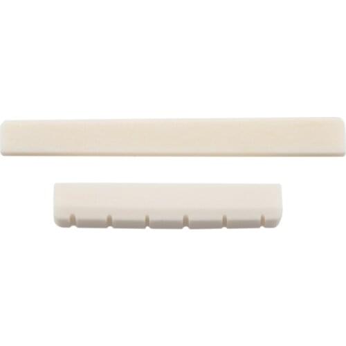 Hot AD-Classical Guitar Bone Slotted Saddle Nut Set
