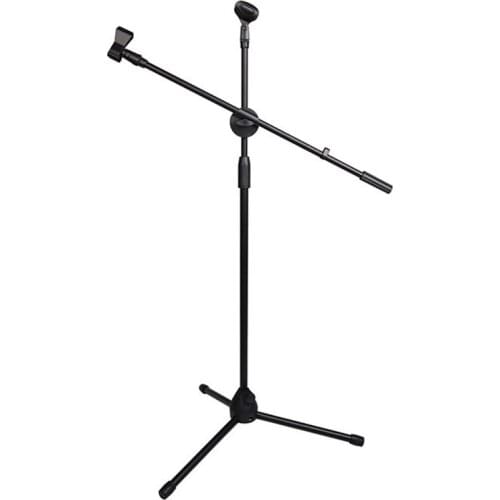 Microphone Holder Metal Microphone Tripod Can Be Folded 360°Rotated 80-160 Cm Height Adjustable For Concerts Studios