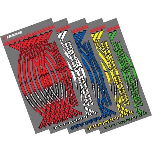 12 Strips Motorcycle Wheel Sticker Reflective Rim Stripe outer Rim Accessory Stickers For HONDA CB300R cb 300r