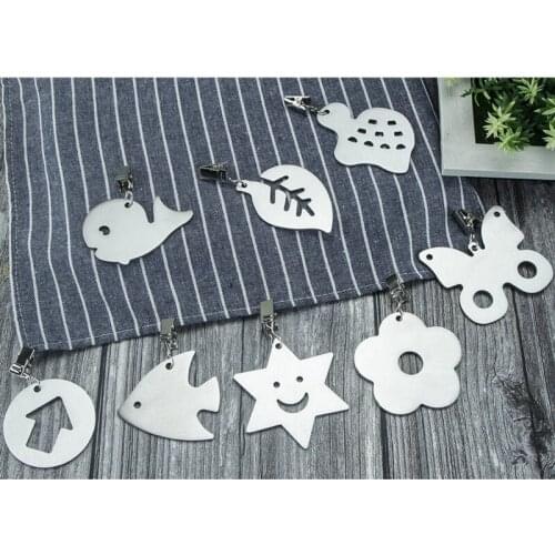Desktop Decoration Stainless Steel Tablecloth Pendant Indoor Outdoor Banquet Modern Tablecloth Weight Clip For Tabletop