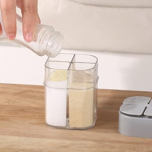 Transparent Spice Jar Seasoning Containers Pot Household Large Capacity Storage Box Cumin Prickly Ash Storage Kitchen Supplies