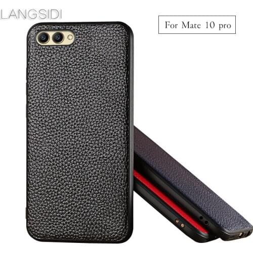 Luxury phone case Litchi grain full-wrapped phone case For Huawei Mate10 pro phone case full handmade custom processing