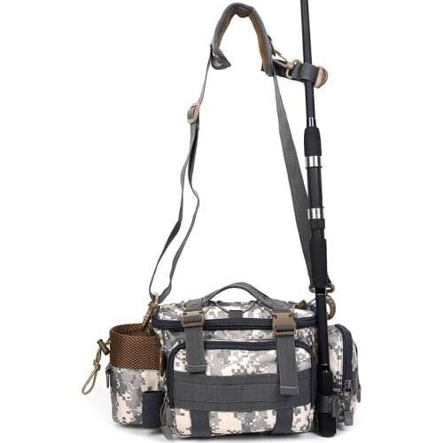 Fishing Bag for Fishing Case Outdoor Sports Waist Pack Fishing Lures Gear Storage Bag Backpack Single Shoulder Cross Body Bags