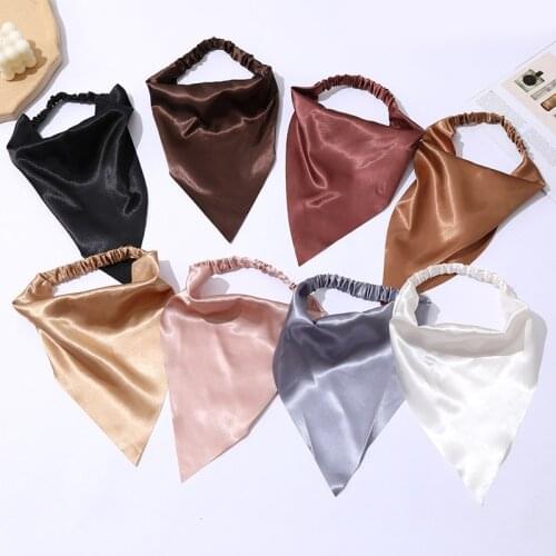 Triangle Hair Scarf Printting Hair Scarf Scrunchies Vintage Triangle Bandana Hairband Headband Elastic Hair Bands women Headwrap