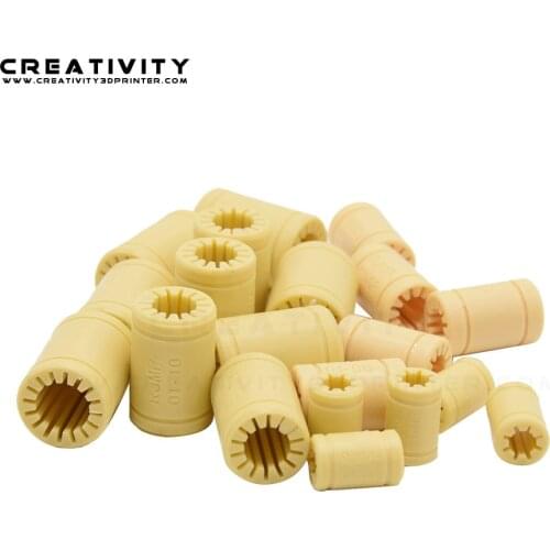 10pcs 3D Printer Solid Plasticr Bearing ID 6/8/10/12mm shaft Igus Drylin RJMP-01-06 RJMP-01-08 RJMP-01-10 RJMP-01-12