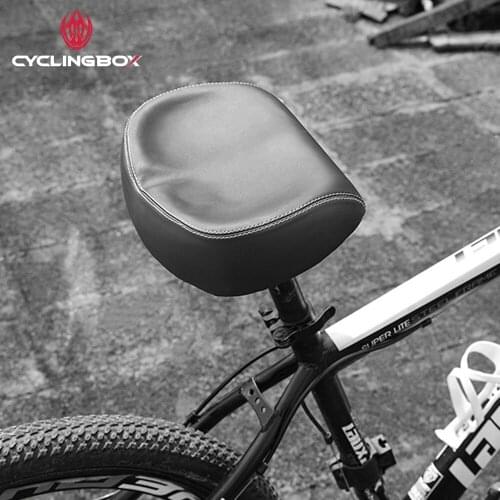 CYCLINGBOX Bicycle Saddle Shock Absorption Widened Anti-Skid PU Super Soft MTB Saddle Road Bicycle Seat Bicycle Accessories