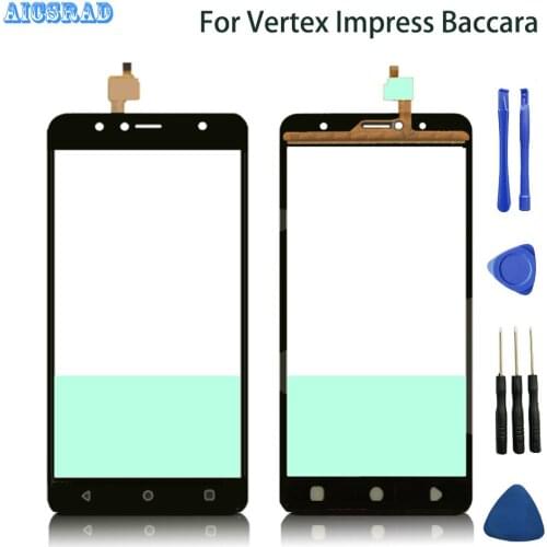 AICSRAD front outer glass For vertex impress barrara Touch Panel Touch Screen Digitizer Sensor Replacement BARRARA + Tools