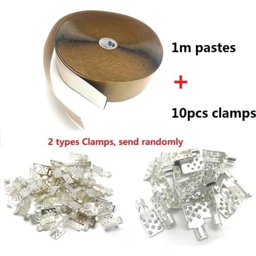 10 clamps + 1 meter Insulation Pastes for Underfloor Heating Film Special Connectors