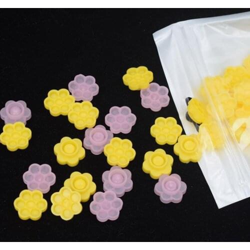 100bags 100pcs/bag 7In1 Flower-Shape Eyelash Extension Glue Cups Tattoo Adhesive Pigment Cups
