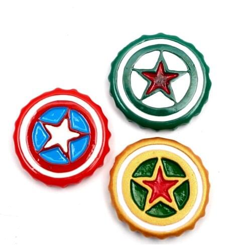 15Pcs Five-pointed Star Beer Bottle Cap Resin Decoration Craft Flatback Cabochon Embellishments For Scrapbooking Diy Accessori