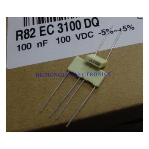 50PCS R82 100V .1J100 .12J100 .15J100 .18J100 .22J100 .47J100 .33K100 474J100 0.1UF 0.12UF 0.15UF 0.18UF 0.22UF P=5mm Capacitor