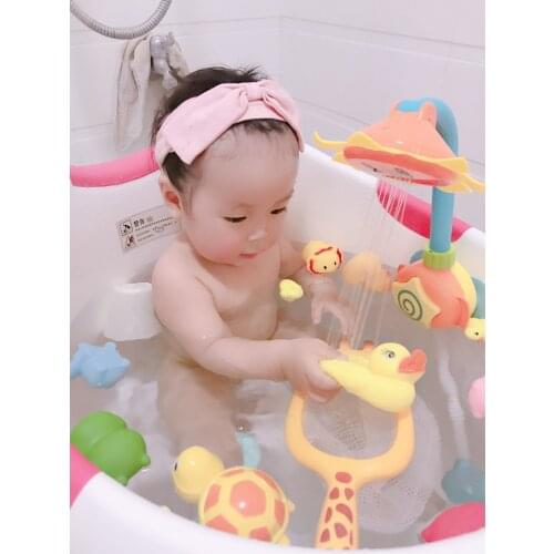 Baby Bath Toy Bathing Water Toys, Baby Shower Shower Toys Zhuanzhuan Toys for Girls and Boys
