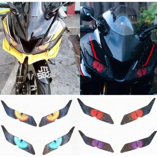 FOR YAMAHA YZF R15 YZFR15 YZF-R15 V3 2017 2018 2019 Motorcycle Accessories 3D Front Fairing Sticker Headlight Protection Sticker