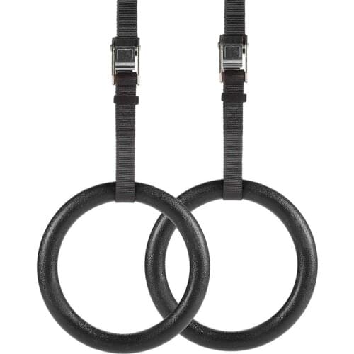 Gymnastics Circles Pull-Up Fitness Gym Rings with Adjustable Straps Great for Workout Strength Training Pull