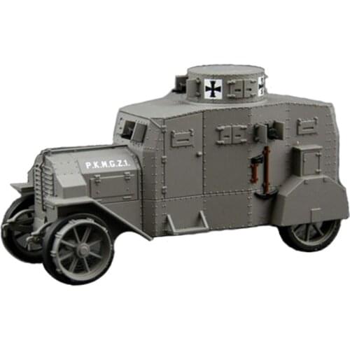 1/43 Editions Atlas World War I German Ehrhardt E-V/4 Tank and Armored Car Model Collection Decoration Gift Childrens Toy