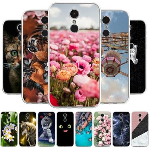 Cartoon Case For LG K10 2018 Phone bags Soft Cover For LG K11 2018 TPU Coque Capa Animal Painted Fundas Bumper