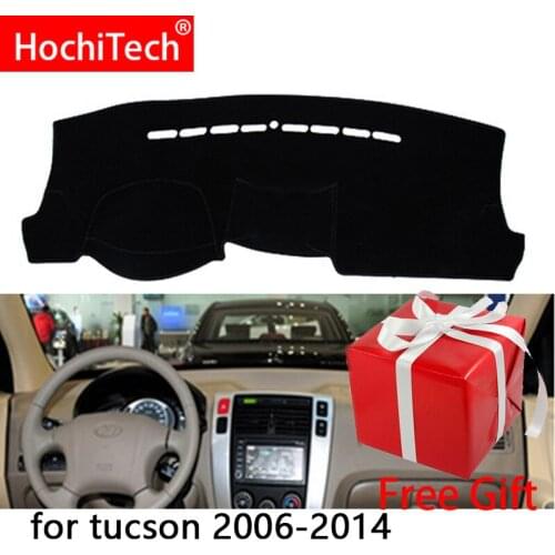For Hyundai Tucson 2006-2014 Right and Left Hand Drive Car Dashboard Covers Mat Shade Cushion Pad Carpets Accessories