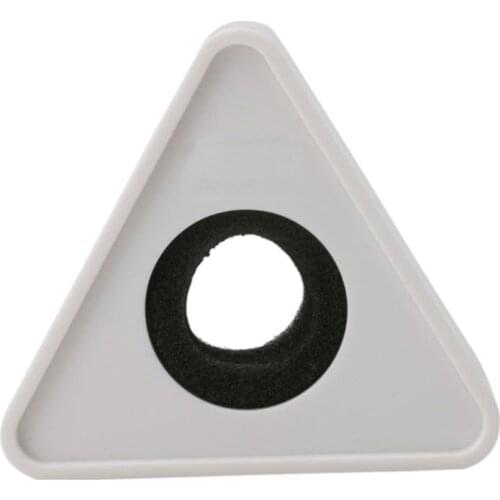 2021 New White Hole Triangular Mic Microphone TV Interview Logo Flag Station DIY