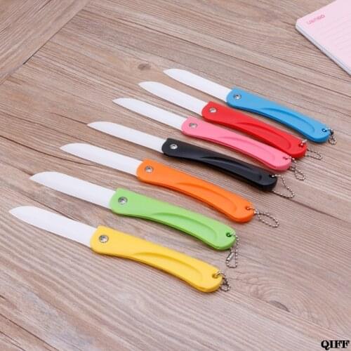 Drop Ship&Wholesale Folding Ceramic Utility Knife Letter Opener Stationery Cutter For Fruit Tools APR29