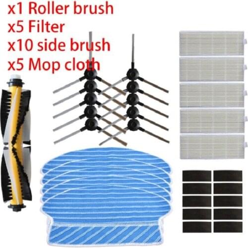 Robot HEPA filter Side Brush Mop Cloth for kitfort KT-516 kt516 Robotic Vacuum Cleaner Parts Accessories